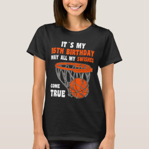 Camiseta 15 Feliz De Aniversário Para 15 De Aniversário De