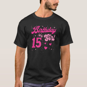 Camiseta 15 Garota Namorada Doce Quinze Coroa Rosa-15 Por