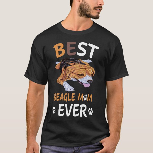 Camiseta 15 Melhor Mãe Beagle de Sempre (Frente)