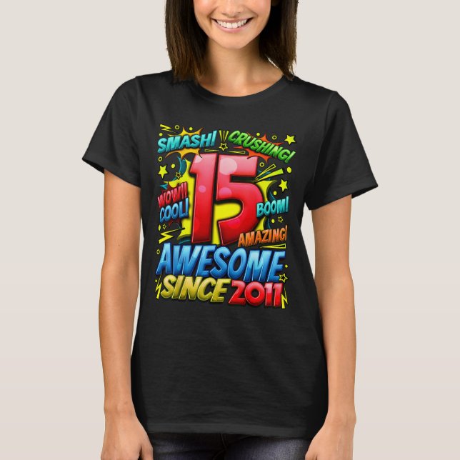 Camiseta 15 Year Old For Boys 15th Birthday Boy 15 Year Old (Frente)