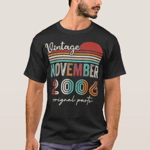 Camiseta 15th Birthday 15 Years Old Vintage November 2006 m