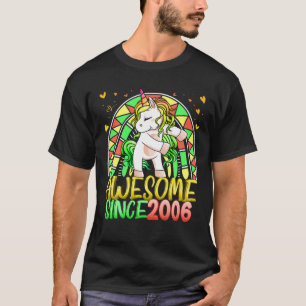 Camiseta 16º Aniversário Arco-Íris De 16 Anos