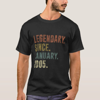 Camiseta 16º Aniversário Dotado Idea Legendária Vintage Des