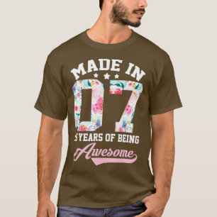 Camiseta 16º Aniversário Presente Para Meninas Nager Feita 