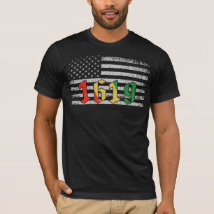 Camiseta 1619 História Nossos Ancestrais do Orgulho Africa