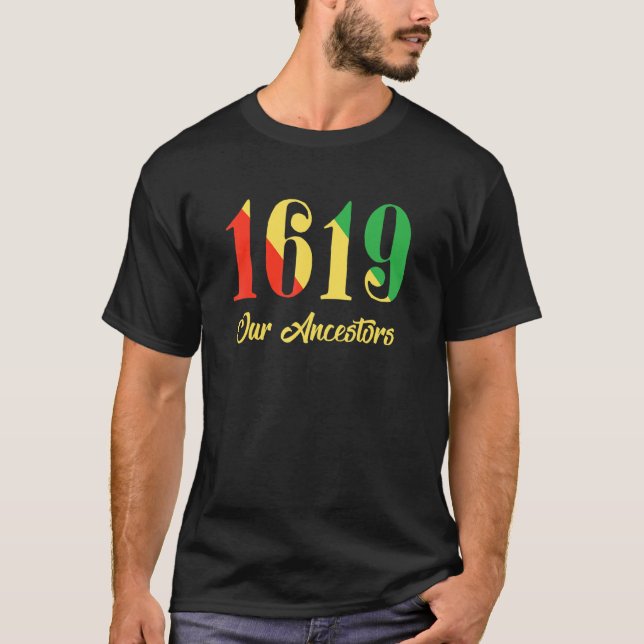 Camiseta 1619 Nossos Ancestrais (Frente)