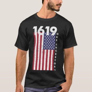 Camiseta 1619 nossos ancestrais