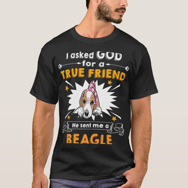 Camiseta 164 Perguntou A Deus Um Beagle (Frente)