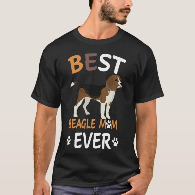 Camiseta 165 Melhor Beagle Mãe De Sempre (Frente)