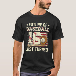Camiseta 16.º Aniversário do Beisebol Presente Por 16 Anos
