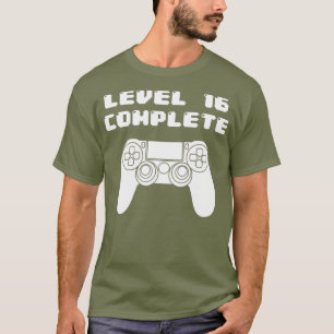 Camiseta 16.º aniversário do doce 16 anos Dia dos Jogos