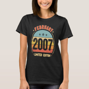 Camiseta 16.º Aniversário Impressionante Desde fevereiro de