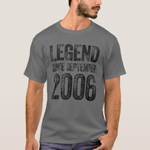 Camiseta 16 Aniversário Nascer Setembro 16 Anos Legenda S