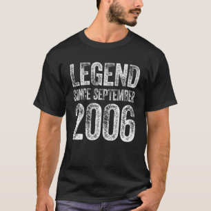 Camiseta 16 Aniversário Nascer Setembro 16 Anos Legenda S