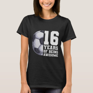 Camiseta 16 Anos De Ser Garotos Incríveis De Futebol 16º An