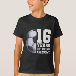 Camiseta 16 Anos Sendo Excelente Futebol Masculino 16º Aniv