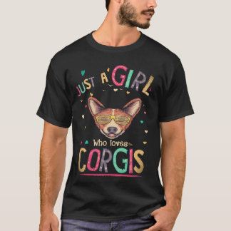 Camiseta 16 Apenas Uma Garota Que Ama Corgi