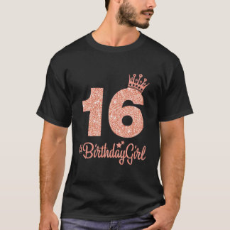 Camiseta 16 Birthdaygirl Jura Doce Dezesseis E Dezesseis E