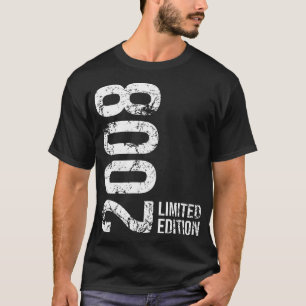 Camiseta 16 De Aniversário De 16 Anos Garota 2008