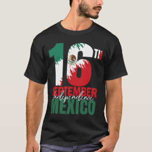 Camiseta 16 de setembro Dia da Independência Mexicana Camis