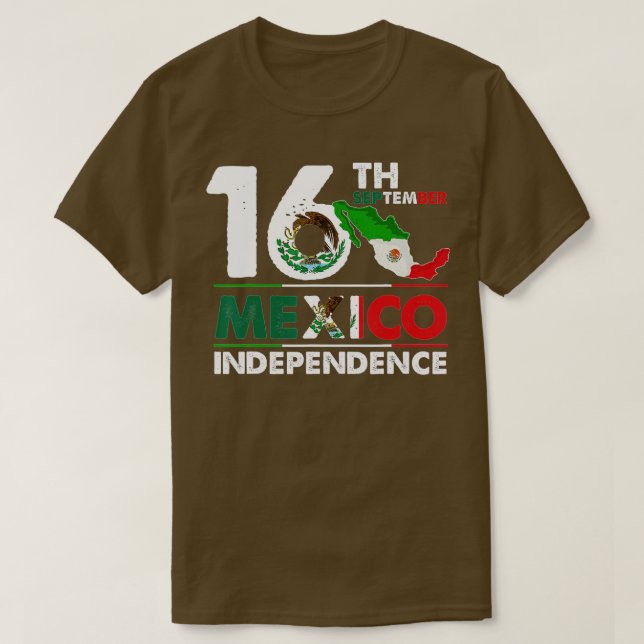 Camiseta 16 de setembro México Dia da Independência 2022 Mé (Frente do Design)