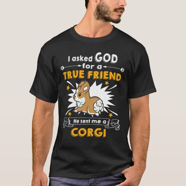 Camiseta 16 Ele Me Enviou Um Corgi (Frente)