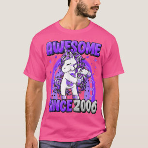 Camiseta 16 Years Old Unicorn Flossing 16th Birthday Girl U