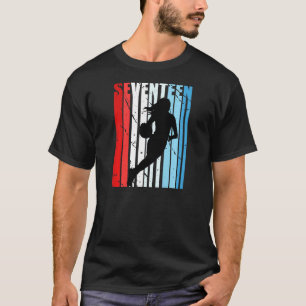 Camiseta 17ª Vintagem de Aniversário de Basquete, Em Descan