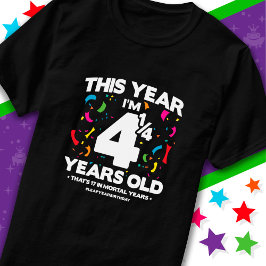 Camiseta 17º aniversário Anos Mortais Dia do Salto Ano Dia 