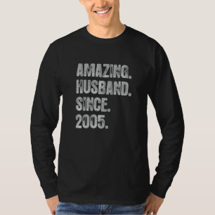 Camiseta 17º Aniversário De Casamento Para Ele Um Marido In