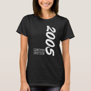 Camiseta 17º Aniversário Garoto de 17 anos Menina de Decora