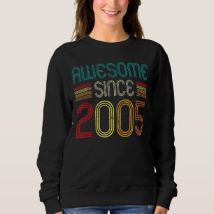 Camiseta 17º Aniversário Impressionante Desde 2005 Vin De 1