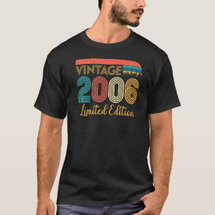 Camiseta 17º Aniversário Vintage 2006 17 anos
