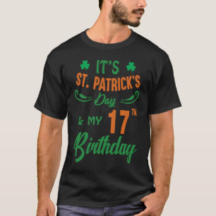 Camiseta 17º Partido do Dia de São Patrício de Aniversário