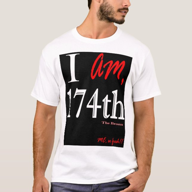 Camiseta 174th O Bronx - preto & branco (Frente)