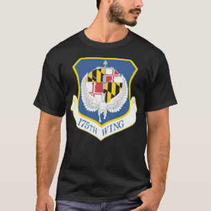 Camiseta 175ª Wing Maryland Air National Guarda Militar Pa