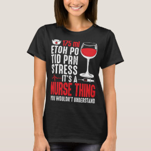 Camiseta 175 ml de EtOH PoPo Estresse da Imprensa É uma Enf