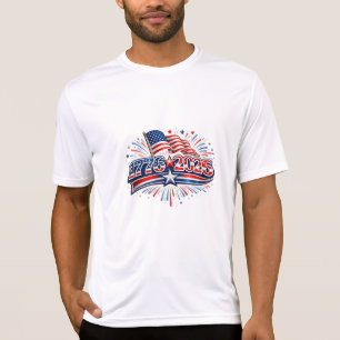 Camiseta 1776–2026: Celebre 250 Anos de Liberdade Americana