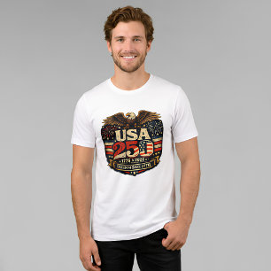 Camiseta 1776-2026 EUA 250º Aniversário 4 de Julho