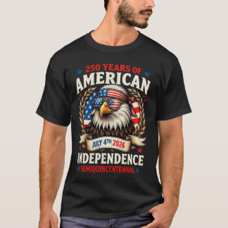 Camiseta 1776 a 2026 – Águia da Liberdade Americana