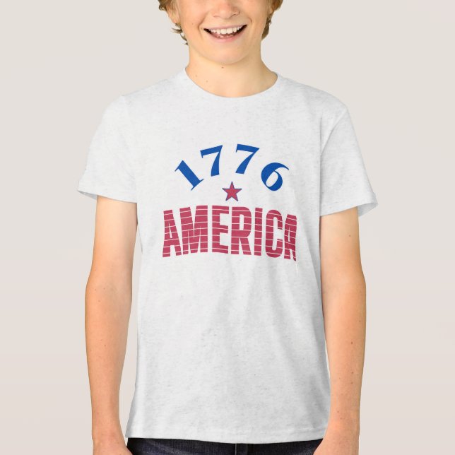Camiseta 1776 AMÉRICA ano de liberdade  (Frente)