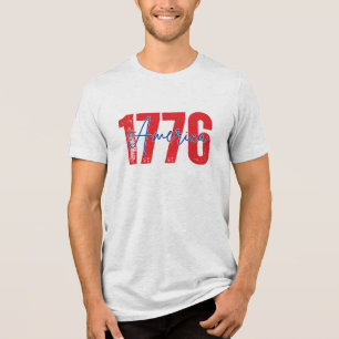 Camiseta '1776' América Gráfico Moderno 4 de Julho
