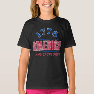 CAMISETA 1776 AMÉRICA TERRA DA LIBERDADE  
