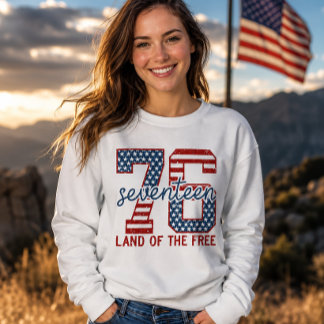 Camiseta 1776 América Terra dos Livres Patriótico Vintage