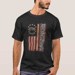 Camiseta 1776 American Flag We The Pessoas Usa 4 De Julho V