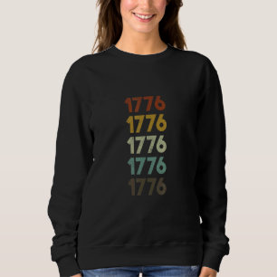 Camiseta 1776 Antiga Declaração Patriótica de Estilo dos An
