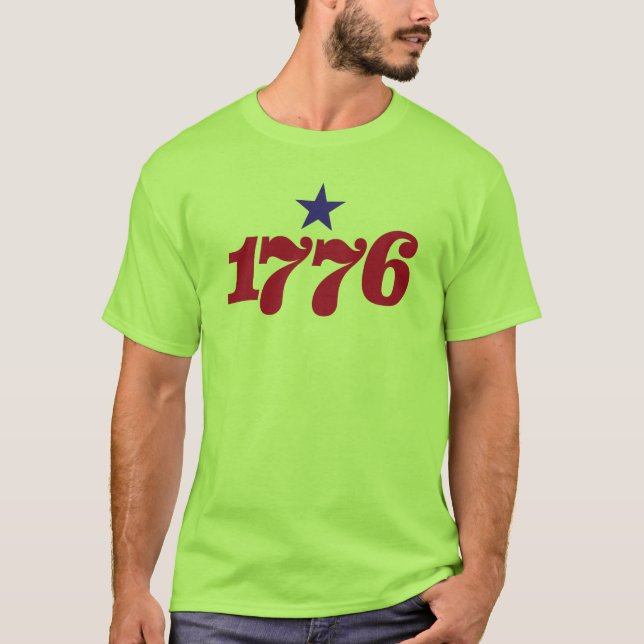 Camiseta 1776 (com uma estrela) (Frente)