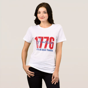 Camiseta 1776 É Tudo Sobre Liberdade Patriótica EUA