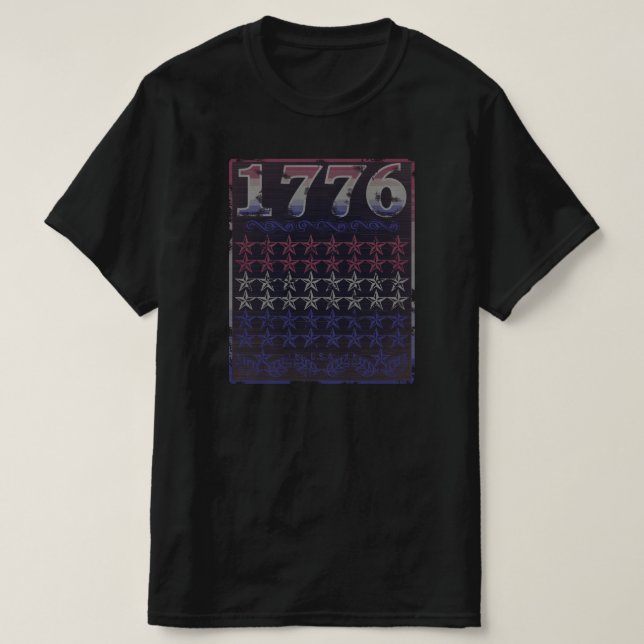 Camiseta 1776 Estrelas (Frente do Design)