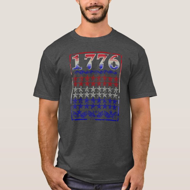 Camiseta 1776 Estrelas (Frente)